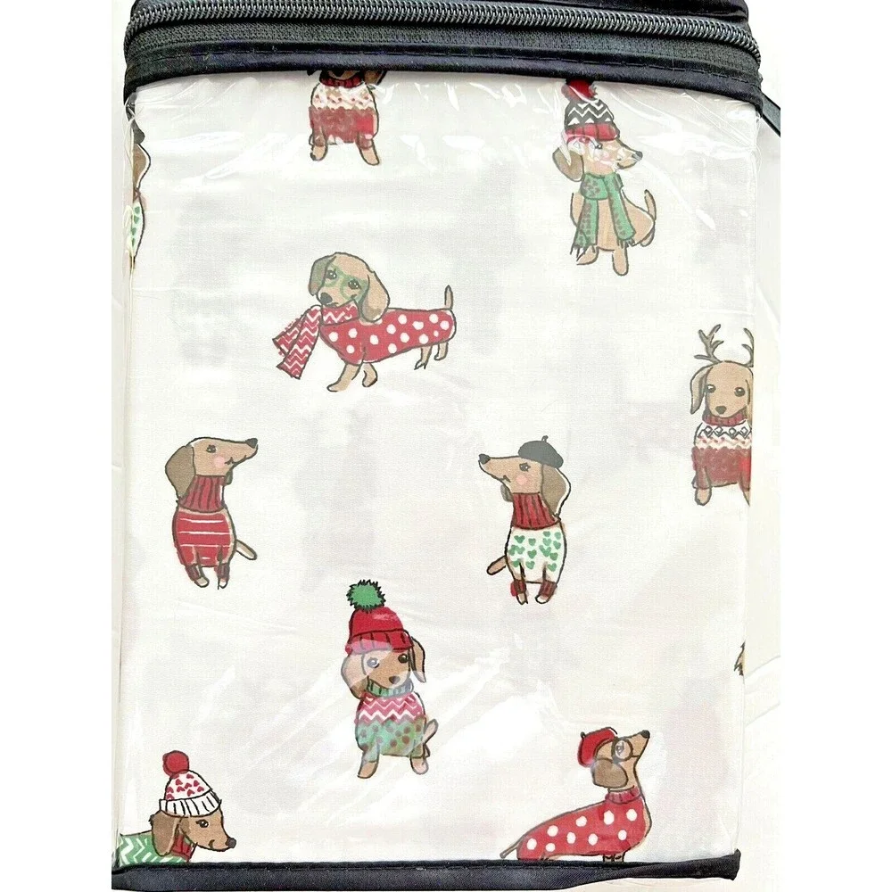 Christmas Dachshund Doxie Standard Pillowcases Cotton Set Of 2 Cynthia Rowley